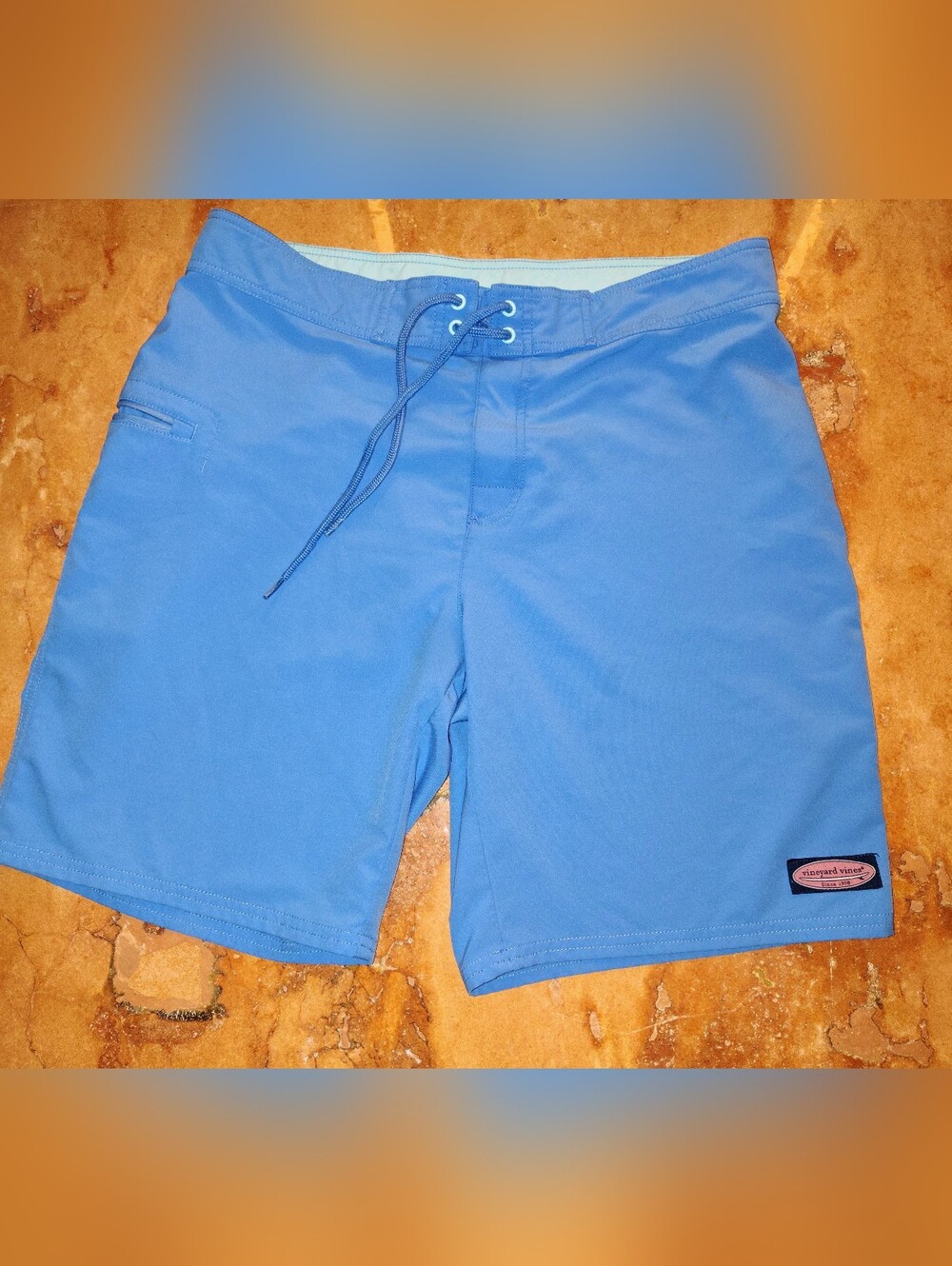 Vineyard Vines Light Blue Men’s Swimming Board Shorts Size 33